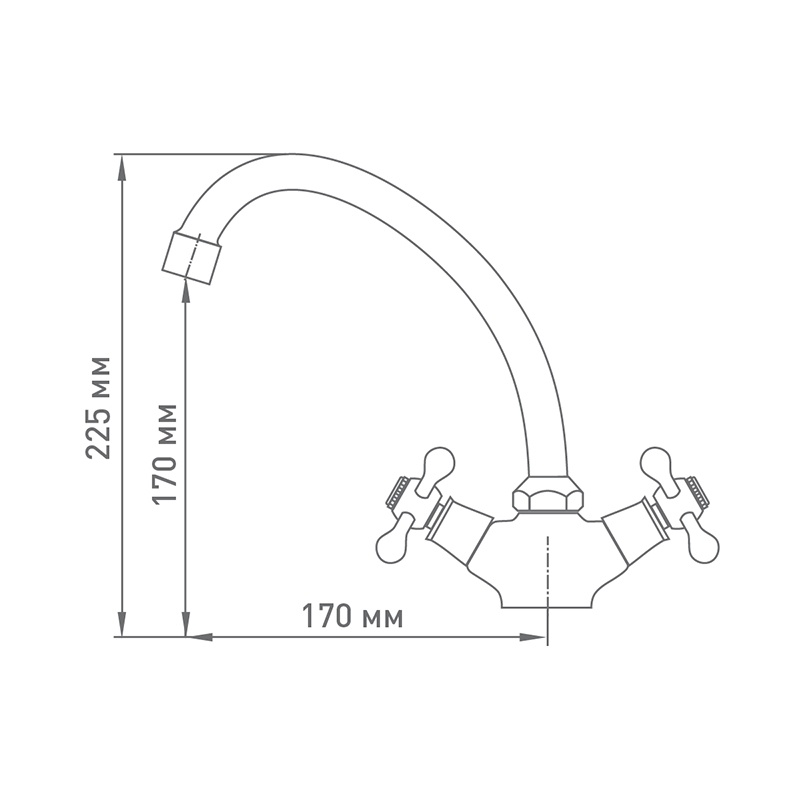 Смеситель для кухни Mix&Fix Soffron 7405-03